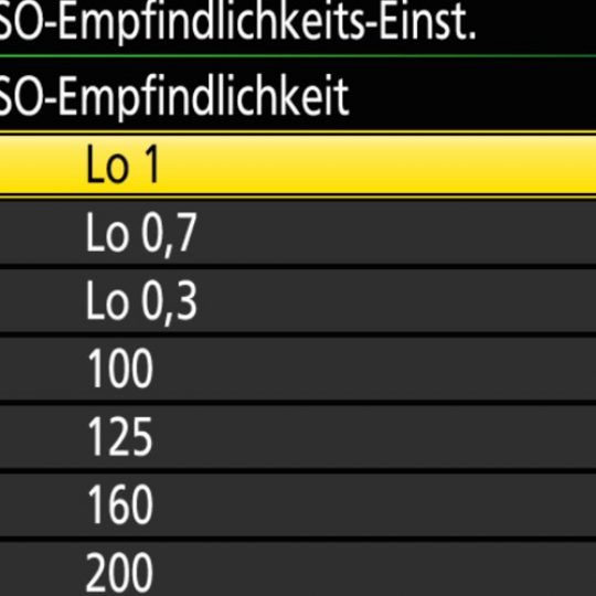 Nikon D5 Menu