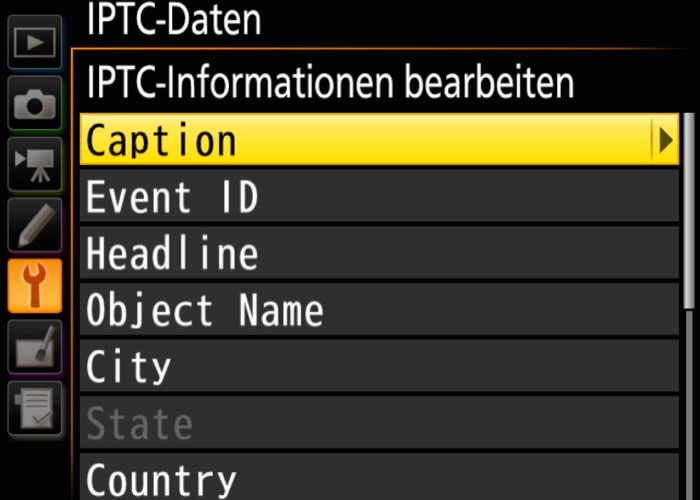 IPTC Daten