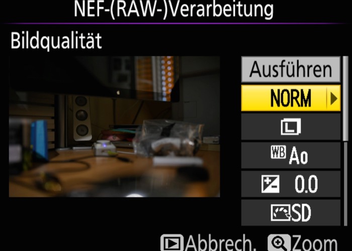 RAW oder JPEG - Beispiel Weissabgleich - Nikon D5 Menu und meine Grundeinstellungenen