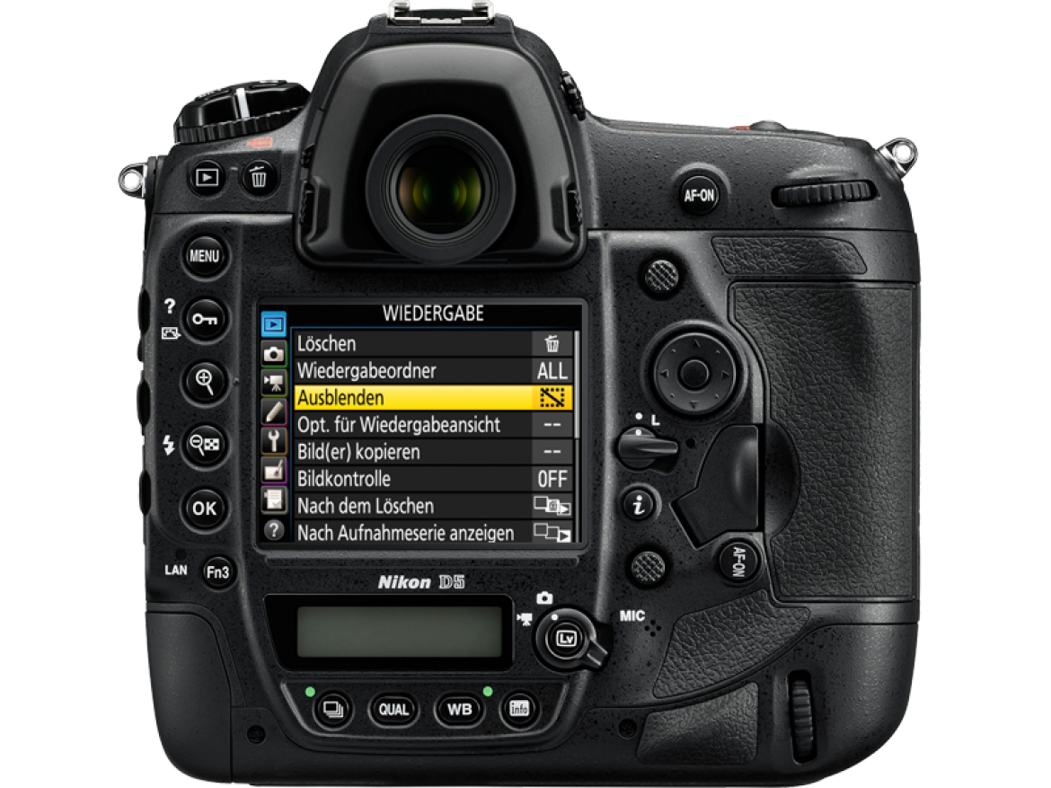 Nikon D5 Menu und meine Grundeinstellungenen