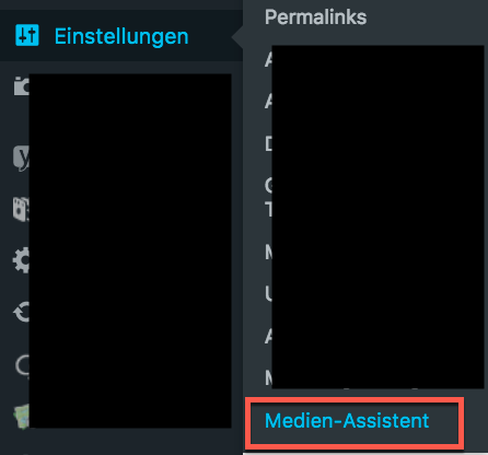 WP-Medien-Assisten-Einstellungen