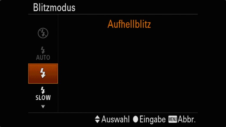 Sony A7RMII Voreinstellungen – Grrundeinstellungen