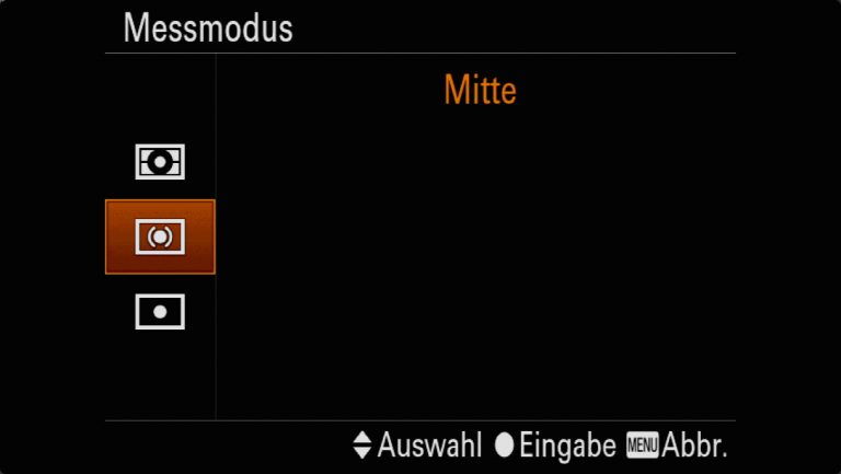 Sony A7RMII Voreinstellungen – Grrundeinstellungen