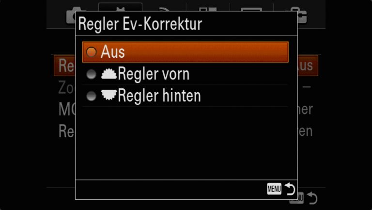 Sony A7RMII Voreinstellungen – Grrundeinstellungen