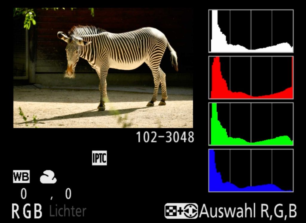 Zebra-Histogramm