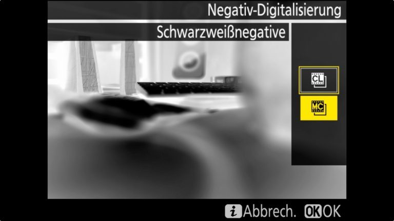 Nikon D850 Negative Digitalisierung SW