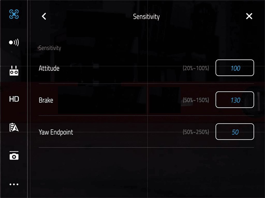 DJI INSPIRE 2 - Gimbal & Video & X5s mit Graufilter settings