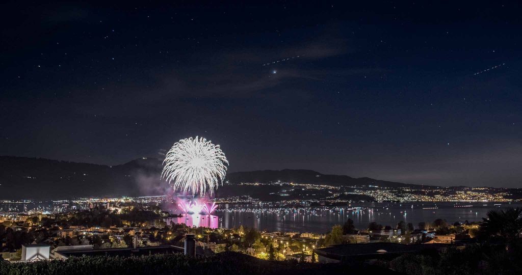 Kameraeinstellungen für ein Feuerwerk shooting