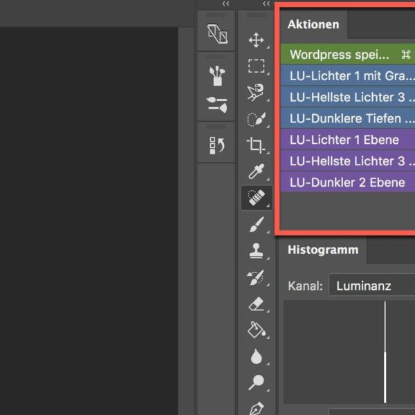 Luminanzmasken in Photoshop CC 2017