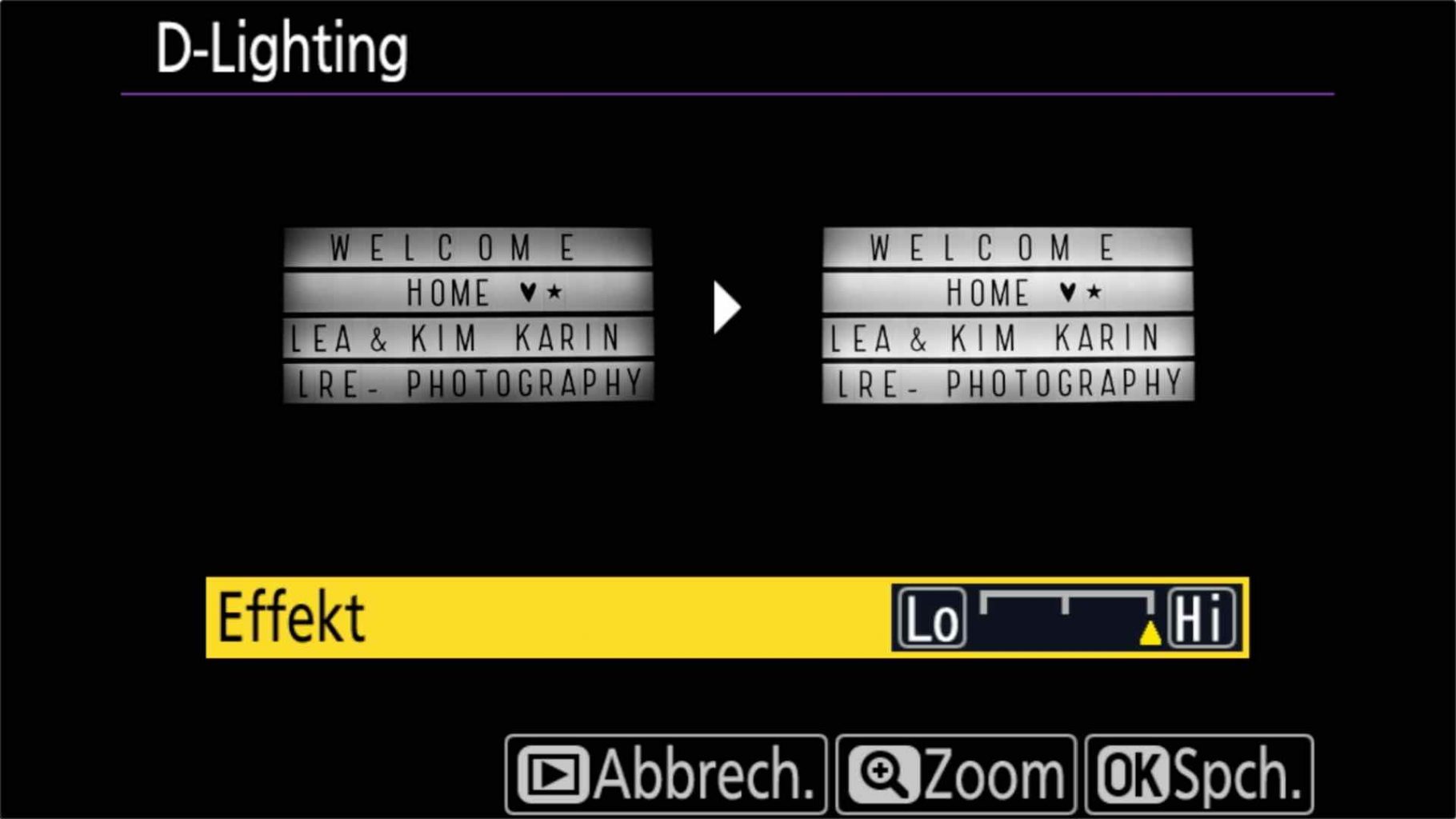Aktive D-Lighting - Schatten aufhellen für JPG und RAW - Nikon Z7 Aktive D-Lighting