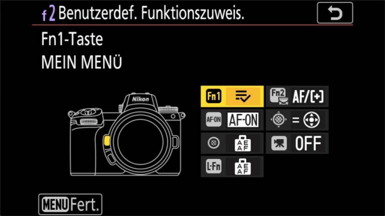 Nikon Z7 Menü