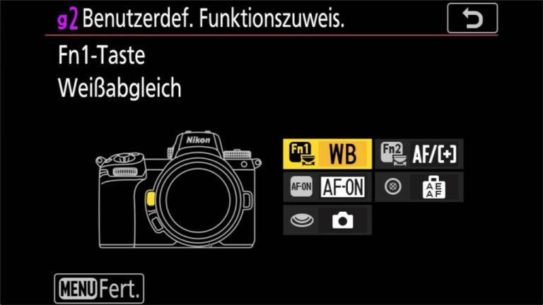 Nikon Z7 Menü