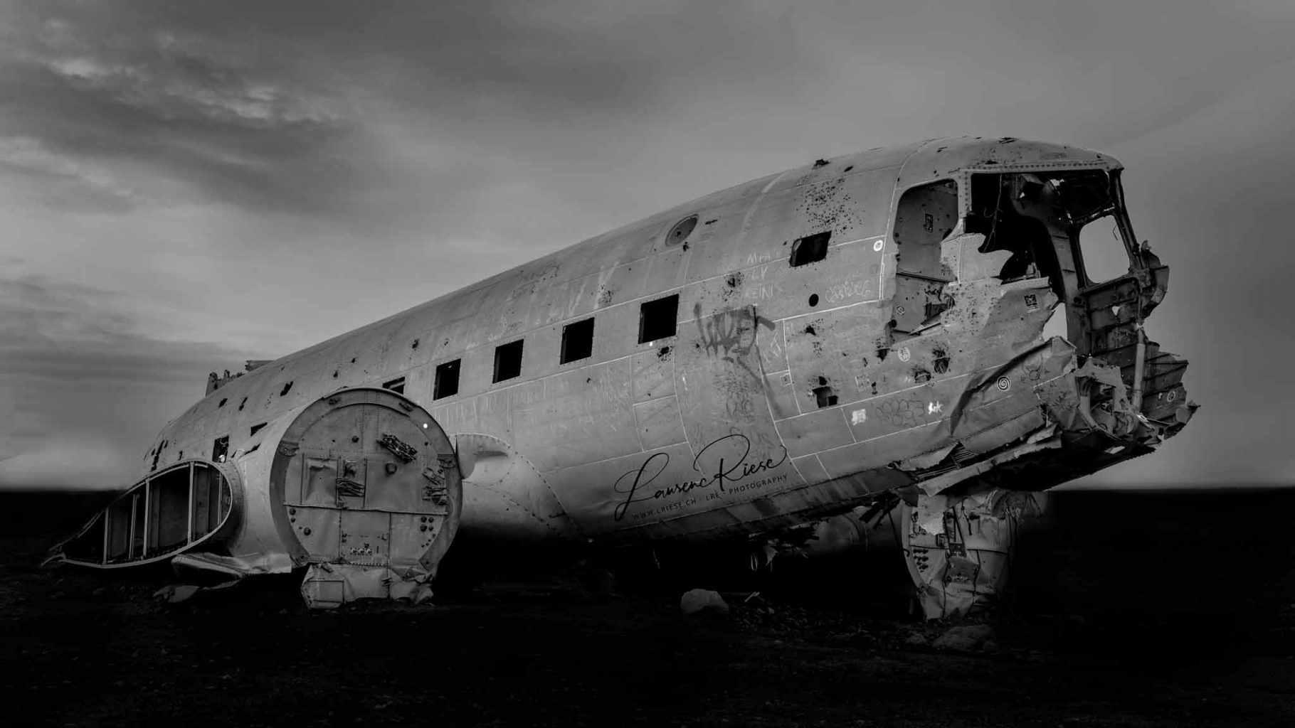 Island Flugzeugwrack