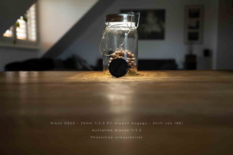 35mm f/3.5 PC-Nippon Kogagu – Shift von 1961 an Nikon D850