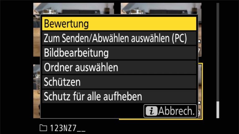 Nikon Z7 Grundeinstellungen