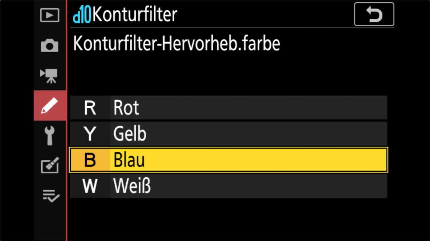 Nikon Z7 Voreinstellungen