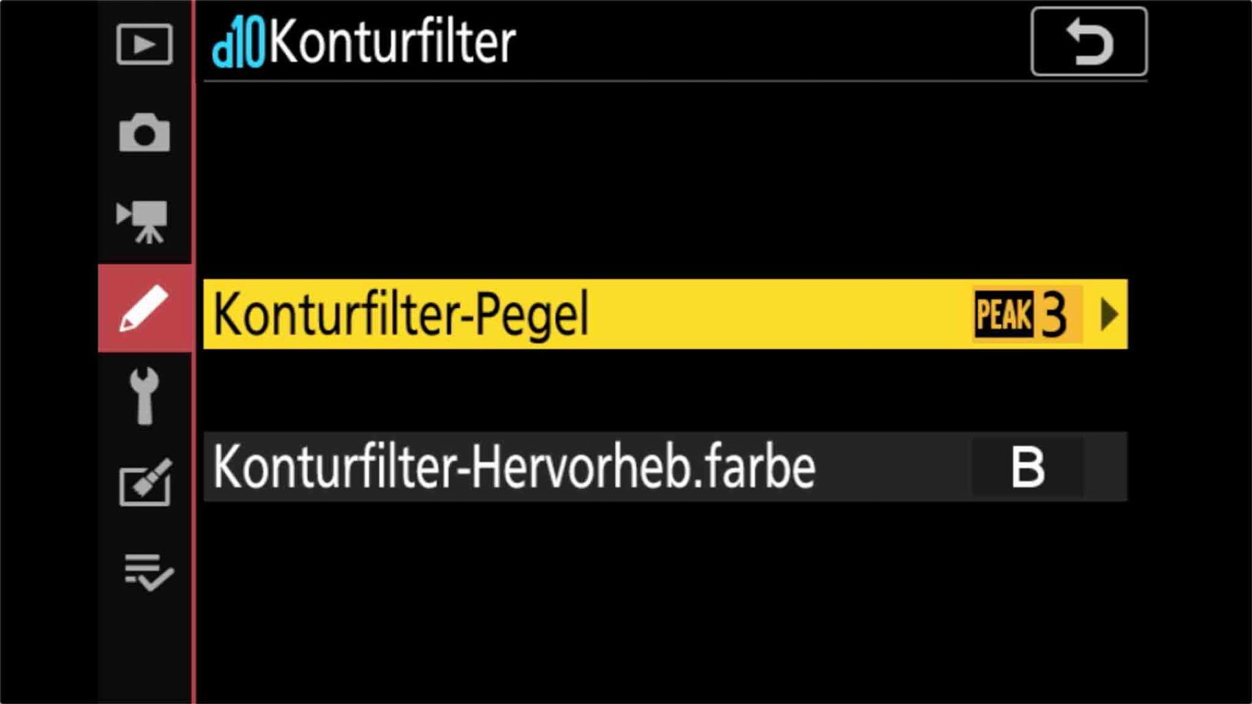 Nikon Z7 Voreinstellungen