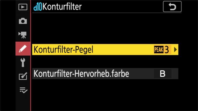 Nikon Z7 Voreinstellungen