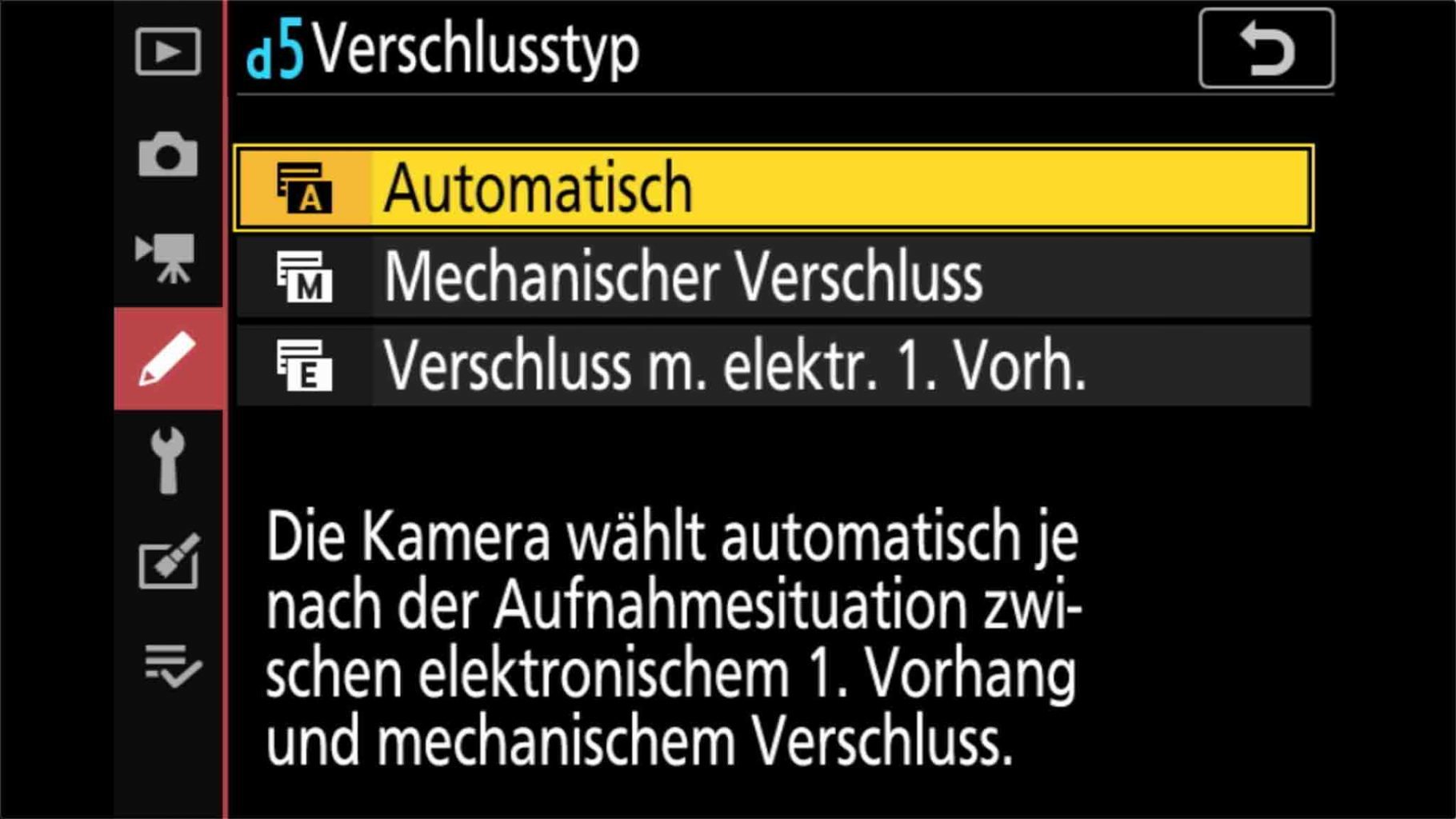 Nikon Z7 Voreinstellungen