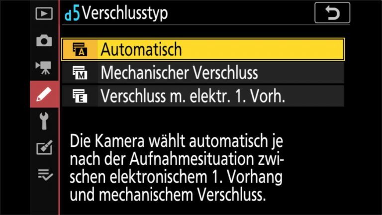 Nikon Z7 Voreinstellungen