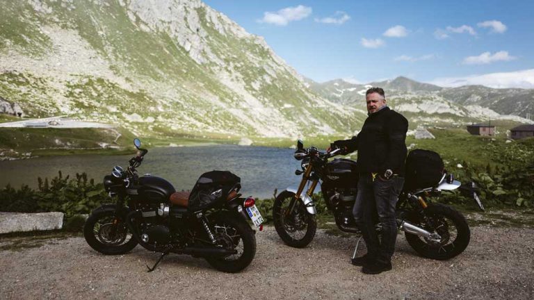 [Vlog] Motorrad-Tour durch die Alpen mit Triumph Bonneville T120 Black und Scrambler 1200 XE