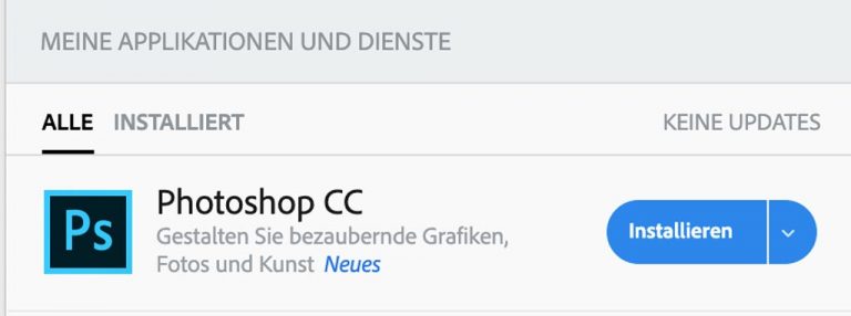 Benutzeroberfläche von Adobe Produkte Mehrsprachig verwenden z.B. Deutsch und Englisch