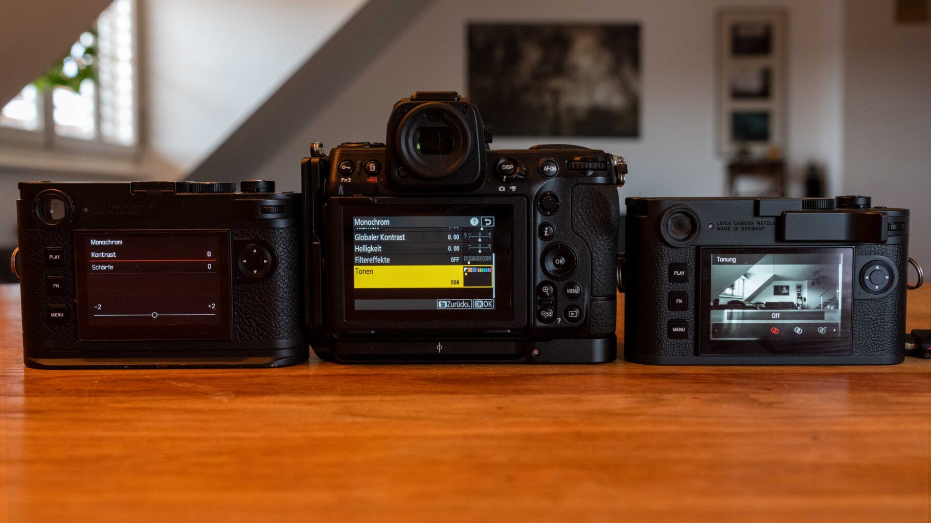 Leica M11 | Nikon Z8 | (M11M) - RAW und JPG Formate in einem Shot aufnehmen - Kamera auf Schwarzweiss einstellen [2:1]