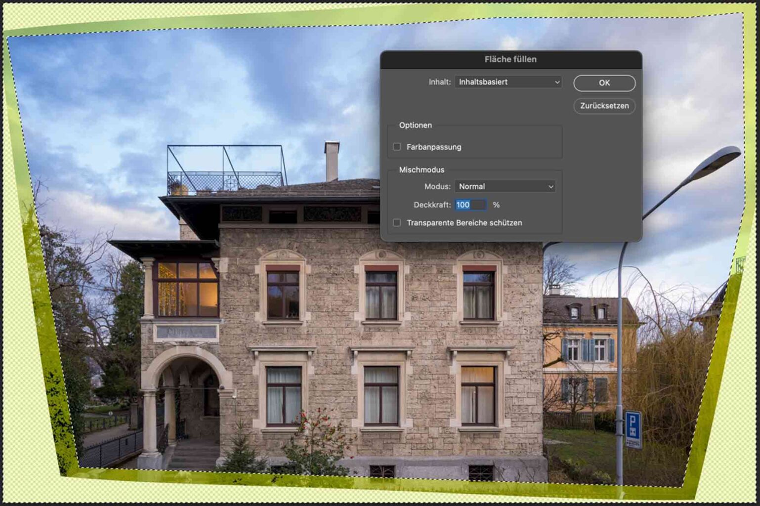Photoshop Inhaltsbasiertes Füllen [1]