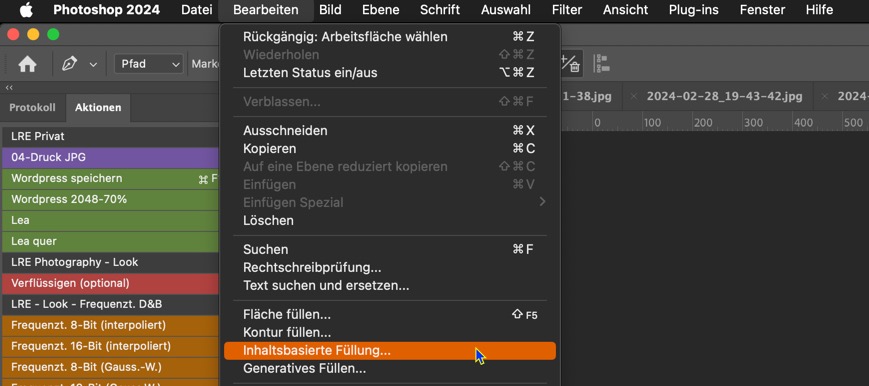 Photoshop Inhaltsbasiertes Füllen [2]