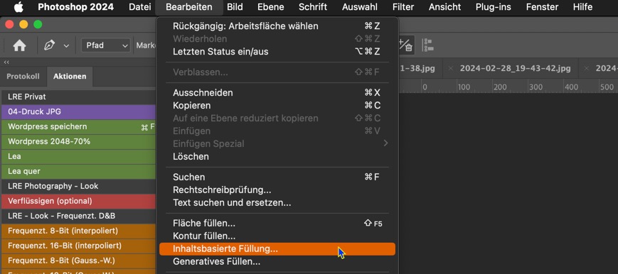 Photoshop Inhaltsbasiertes Füllen [2]