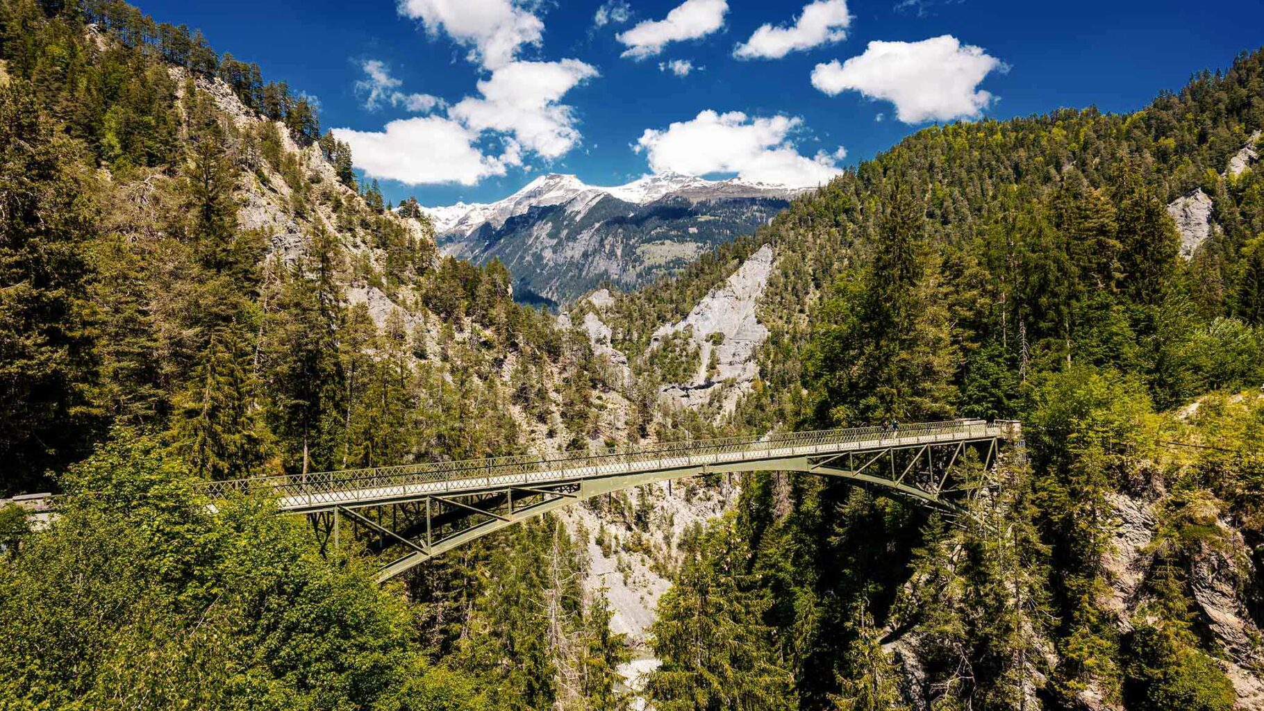 Nostalgische brücke Rheintal